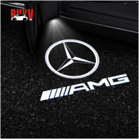 หลอดไฟ LED ต้อนรับที่ประตูรถโคมไฟโปรเจคเตอร์ไฟโลโก้ AMG ของ BuyV สำหรับ Benz C Class W204 C180/C200/C260/C300