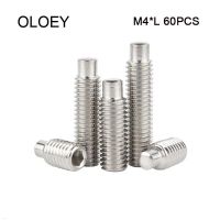 M4 Stainless Steel GB79 Hexagon Socket Set Screw Cylindrical Head Machine Top Thread /Headless Screw Kimi Stop 60pcs L:4mm-10mm