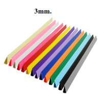 [แพ็ค 12 อัน] สันรูดพลาสติก สันปกรายงาน สันรูดเข้าเล่ม A4  ขนาด 3mm. / 5mm. (10mm. แจ้งสีได้ทางแชทหรือใส่หมายเหตุ)