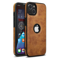 With Logo Hole Leather Shockproof Phone Case For iPhone 14 13 15 12 11 Pro Max Mini XS XR X 8 + 7 Plus + Luxury Business Style Phone Casing Non-slip Phone Cover Shell Top Seller