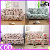 QQhome Sofa Cover 1 2 3 4 Seater Slipcover L Shape Sofa Seat Elastic Stretchable Couch Universal Sala Sarung on Sale Anti-Skid Stretch Protector Slip Cushion with 1 Free Pillow Cover and Foam Stick