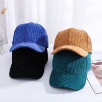 【YD】 Corduroy Baseball Cap Fashion Hats Beanie Student Adjustable Peaked