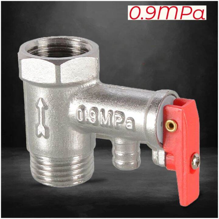 CRAFT Safety Valve, Pressure Relief Valve Brass for Water Heaters, 0