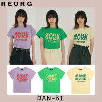 g2ydl2 [REORG] เสื้อยืดลําลอง แขนสั้น คอกลม พิมพ์ลาย GAME OVER T-SHIRTS GREEN / LILAC / YELLOW FREE SIZE สไตล์เกาหลี สําหรับผู้หญิง