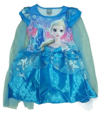 เสื้อผ้าเด็กลายการ์ตูนลิขสิทธิ์แท้ เด็กผู้หญิง ชุดเที่ยว ชุดเจ้าหญิง ดิสนีย์ ชุดแขนสั้น/กุด ชุดประโปรง เดรส Frozen Disney ผ้ามัน DFZ232-55 BestShirt