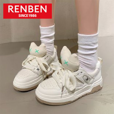 รองเท้าผ้าใบผู้หญิง RENBEN,รองเท้าวิ่งฉบับภาษาเกาหลี,รองเท้าแฟชั่นเบา,รองเท้าผ้าใบผู้หญิง