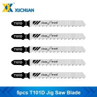 5pcs T101D Jig Saw Blade Saber Blades T Shank ใบเลื่อยลูกสูบสําหรับตัดไม้ เครื่องมือ HCS Steel Saw Blade