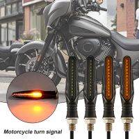 2Pcs ไฟเลี้ยวรถจักรยานยนต์ความสว่างสูงกันน้ำ ABS 12V Moto ไฟเลี้ยว Strip Light สำหรับ BMW Motorcycles