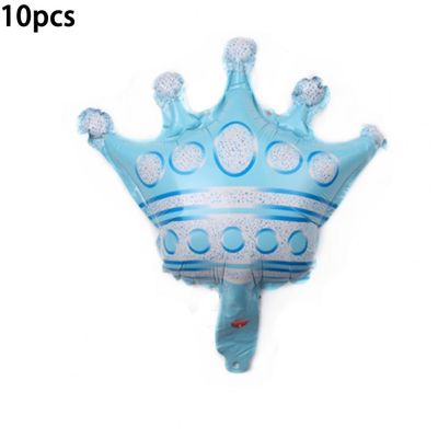 10 Pcs Baby Shower Balloons Princess Scene Layout Create Atmosphere Leak proof Foil Balloons Party Balloons for New Year