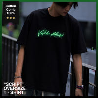 เสื้อยืด Oversize - "Script" ลายเรืองแสง | Velika