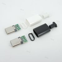 TYPE C USB 3.1 24 Pin Male Plug Welding Connector Adapter with Housing Type-C Charging Plugs Data Cable Accessories Repair YB1TH