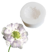 Scabiosa Stamen หัวใจดอกไม้ Veiner แม่พิมพ์ซิลิโคน Fondant Sugarcraft Gumpaste เรซิ่นดินน้ำกระดาษเค้กตกแต่งเครื่องมือ M2396-zakua