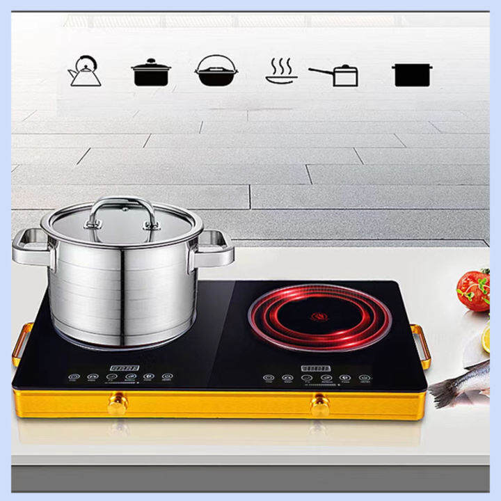 Induction cooker double burner 3500W Sensor Touch with Countertop Energy Efficient Induction