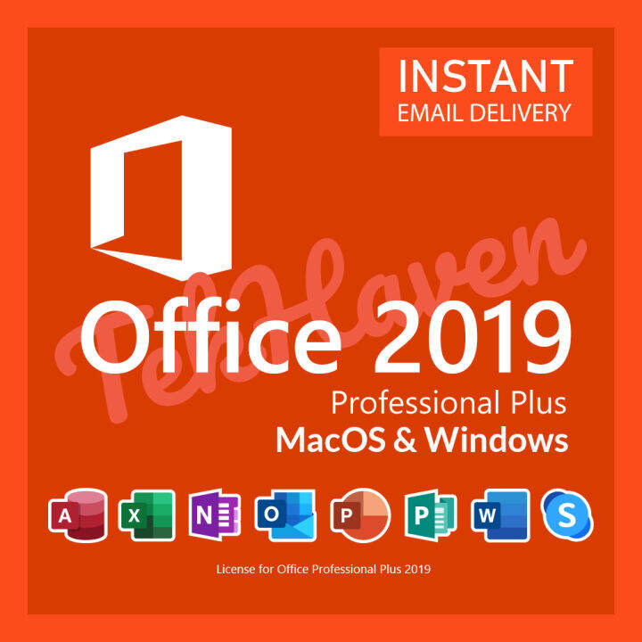 MS (Microsoft) Office Professional Plus 2019 (Word, Excel, PowerPoint ...