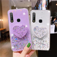 Star Sky Flash Powder Love Phone Case For Vivo V19 Neo V15 V17 S1 V20 Pro Y31 Y11 Y12 Y12i Y15 Y17 U10 Y19 Y91 Y91i Y93 Y95 Y20 Y20i Y20s Y30 Y50 Y91C Glitter Bling Sequins Case