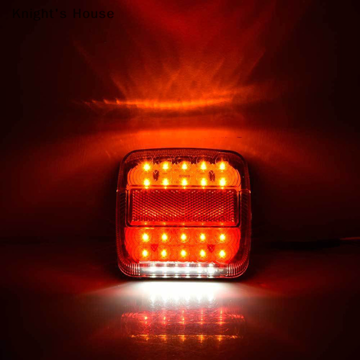 knights-house-รถบรรทุกพ่วง20led-ไฟท้ายเบรคหยุดไฟเลี้ยวไฟ-led-12v