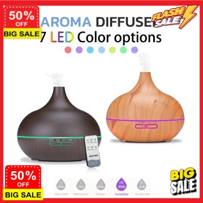 FreshHome เครื่องพ่นไอน้ำ เครื่องพ่นไอนำ เครื่องพ่น aroma Aroma Diffuser 550ml อโรม่า เพิ่มความชุ่มชื่นในอากาศ มี LED Light มีรีโมทควบคุม เครื่องทำความชื้น เครื่องพ่นอโรม่า