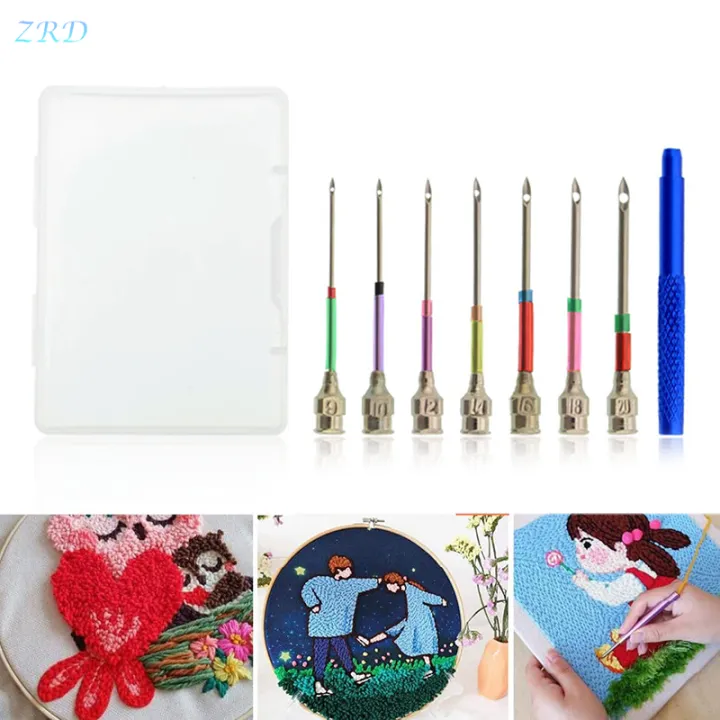 WaterWheel 9PCS/Set Embroidery Stitching Punch Needles Felting Punch