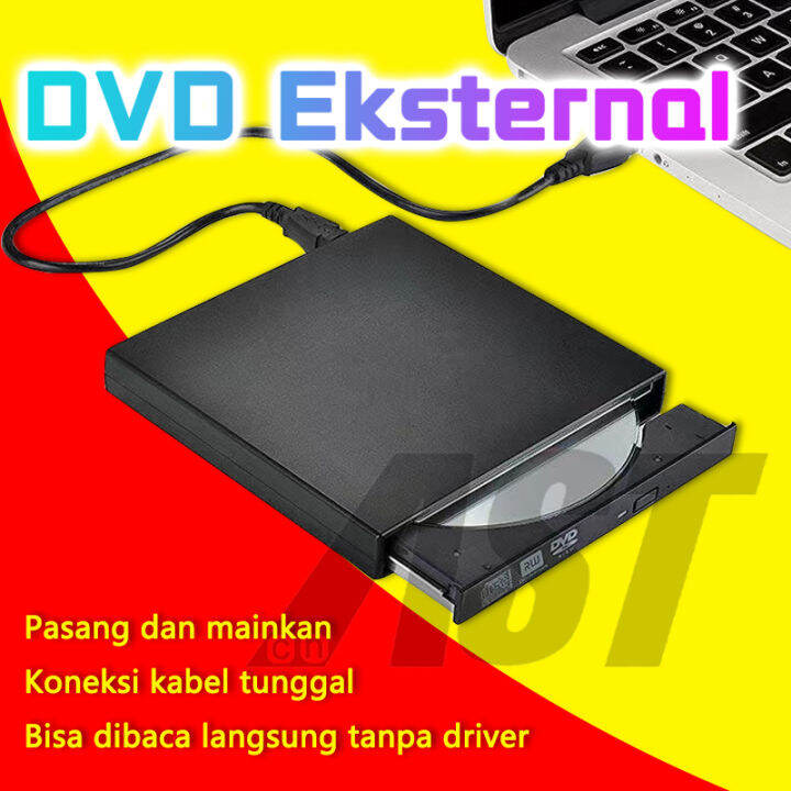 DVD Eksternal Portabel CD Drive Optik Pembakaran Eksternal USB 2.0