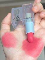 3 ce lipstick blue summer new product new laser matte breezypink transparent acrylic azurepink