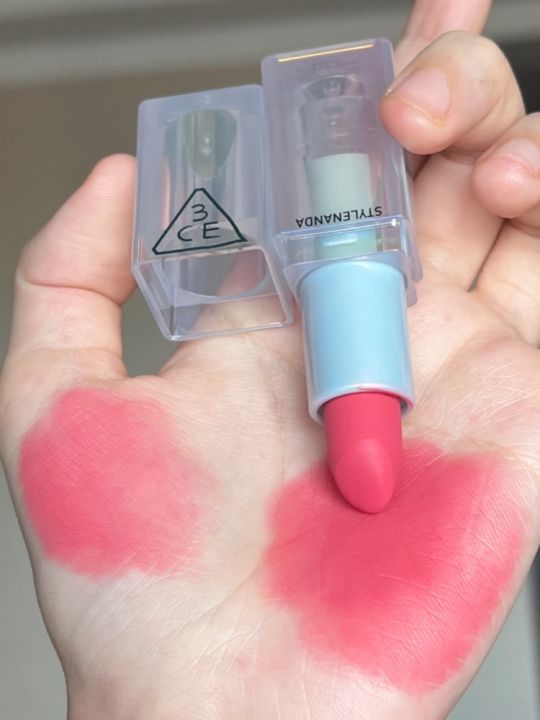 3-ce-lipstick-blue-summer-new-product-new-laser-matte-breezypink-transparent-acrylic-azurepink