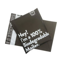 50pcs Black 100 D2W Biodegradable Courier Bag Eco Courier Waterproof Mail Bags Poly Mailers Seal Plastic Mailing Envelope Bag