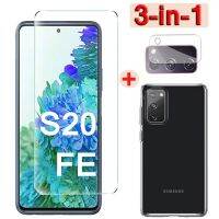 3in1 for Samsung Galaxy S20 FE  Tempered Glass Screen Protector &amp; Camera Lens Film &amp; Tpu Back Case for S20 FE Screen Protectors Phone Cases