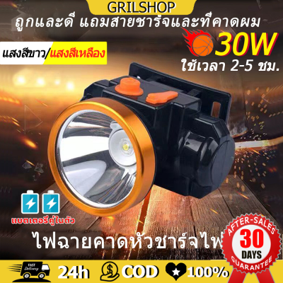 ไฟฉายคาดหัว ไฟฉายแรงสูง ไฟฉายชาร์จไฟบ้าลิเธียม LED กันน้ำ ส่องไกล 500-1000เมตร ขนาดเล็ก ไฟฉายติดศรีษะ ไฟฉายติดหน้าผาก หัวไฟ กรีดยาง ส่องสัตว์ ไฟฉายคาดหัว แท้ ไฟฉายแรงสูง แท้ ไฟฉายพกพาชาร์จ ไฟคาดหัว ไฟฉายพกพาชาร์จ