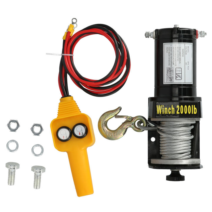 12v-24v-2000-4500lb-electric-winch-kit-with-5-5mmx15m-wireless-remote-control-towing-winch-for-atv-utv-offroad