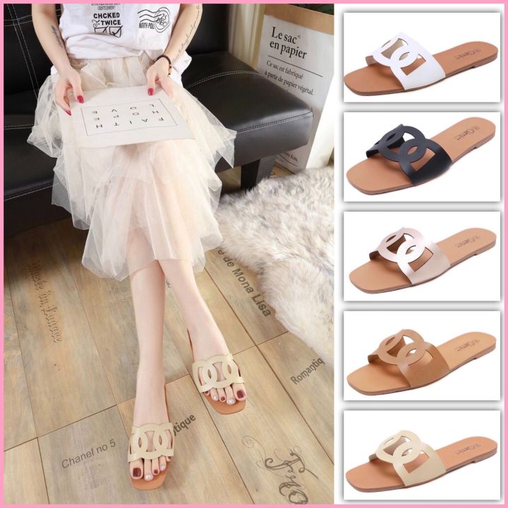 AY-060 Korean Fashion Women Sandals Flat Sandals Flat Slippers | Lazada PH