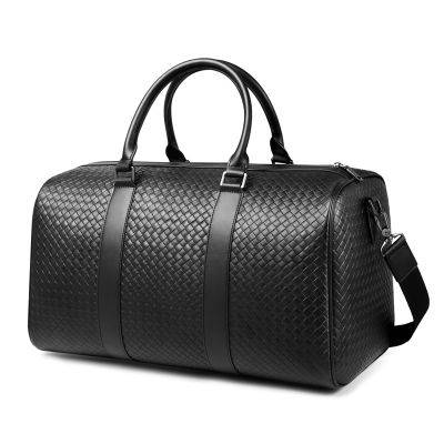 travel bag large capacity portable business travel bag woven pattern fashion fitness bag