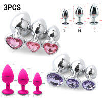 3 PcsSet Silicone Metal Plug Butt Butt For WomenMenCouples s Game Diamond Shop