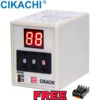 Timer ไทม์เมอร์ CIKACHI AH3D-DM 24V 220V 380V แถม Socket