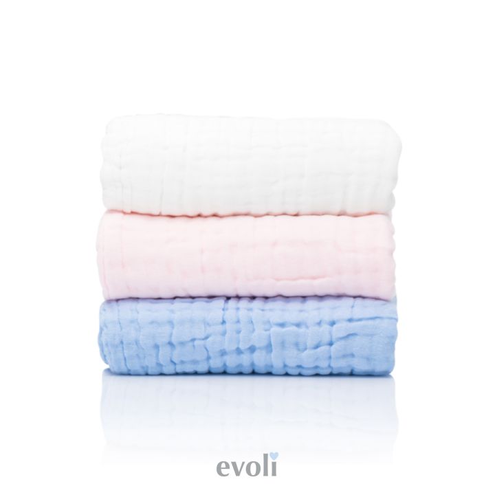 ผ้าเช็ดตัวเด็ก EVOLI BABY BATH TIME TOWEL