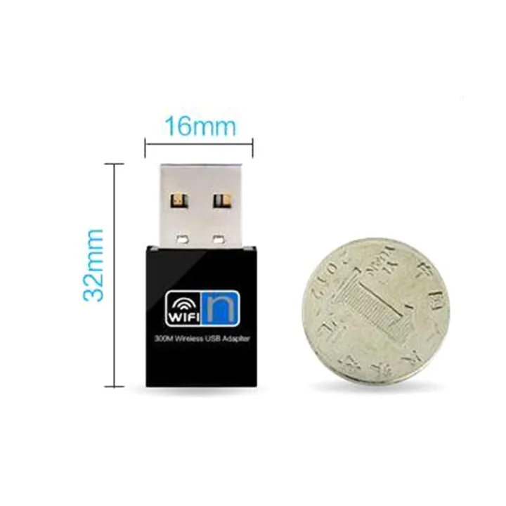 [Quiet] NIEN 300Mbps Mini Wireless USB Wifi Adapter for Desktops
