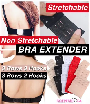 3 Pieces - 1/2/3/4/5 Hooks Elastic Bra Extenders Strap Extension Bra Strap  Adjuster Back Strap Adjustable Buckle