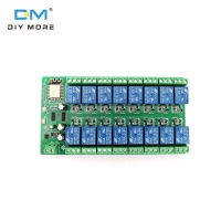 diymore WIFI 16-Channel Relay โมดูล ESP-12F Development Board ESP8266 16-Channel 24V/10A รีเลย์5V/12/24V ขนาดใหญ่ความจุ4MByte Flash Board ลงทะเบียน74HC59