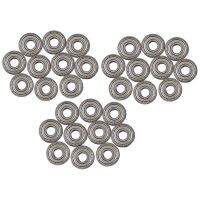 30 Pieces 607ZZ 19 x 7 X6mm Sealed One Row Deep Metal Ball Bearings