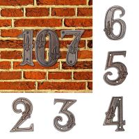 【LZ】○❈  1PC Extra Large Retro Numbers 0-9 Creative Groceries Cast Iron Metal Numbers DIY House Number Letter Symbols Decoration