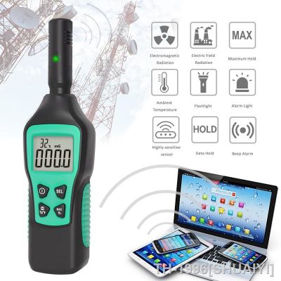 SHUAIYI Digital Electromagnetic Field Radiation Detector Temperature Radiation Tester EMF Meter Dosimeter Detector For Computer Phone