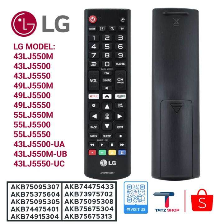 LG AKB75095307 Replace LG 99 Model TV Universal Remote Control Smart