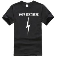 Custom Bolt T-Shirt - Personalised, Add Your Own Text, Various Colours  WESE