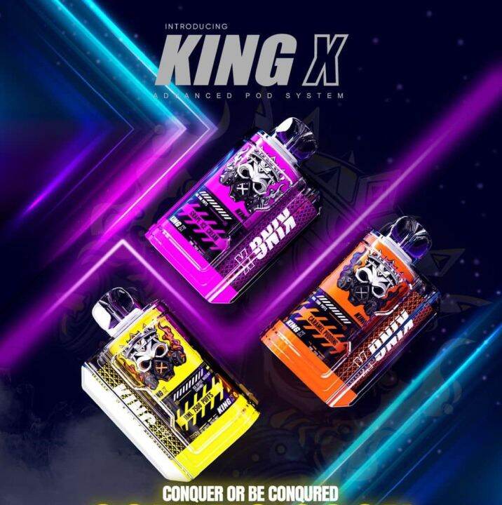 40 🔥DISPOSABLE 🔥 King X Disposable 7500puff Mendarat Jenis Flavour 🔥Usb