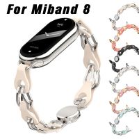 Stainless Steel Strap for Xiaomi Mi Band 8 Magnetic Buckle Metal Bracelet for Miband 8 NFC Quick Release Replacement Band