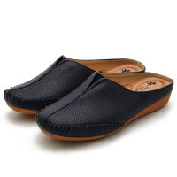 POLO HILL Ladies Plus Size Slip On Round Toe Mules PWZ-0B-192