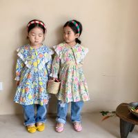 [COD] New Floral Childrens Korean Version Large Lapel