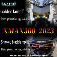 เมื่อใช้งาน ▼♞ฟิล์มกระจกกันฝนด้านหลังติดหน้ารถสำหรับยามาฮ่า XMAX300 2023อุปกรณ์เสริมชิ้นส่วนวาล์วฟิล์มไฟหน้าไฟท้าย