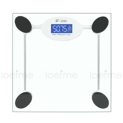 LCD Body Fat Scale 180KG396LB Max With Battery Wireless Smart Electronic Digital Bathroom Temperature Display Body Scale