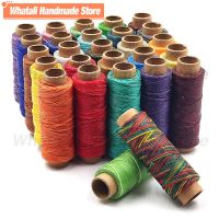 50/30/12M 150D 0.8mm Thickness Flat Waxed Thread Flat Waxed Sewing Line Waxed Cord Hand Stitching Thread For Leathercraft DIY