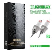 Dragonhawk Tattoo Needle Cartridge RL Disposable Sterilized Safety with Silicone Case for Permanent Makeup Tattoo Supplies